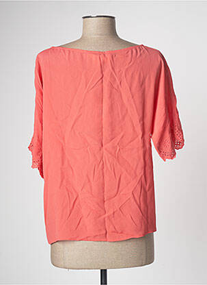 Blouse tissage crêpe manches courtes orange ATHÉ femme