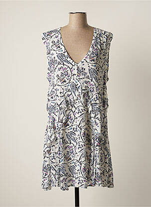 Robe courte sans manche sans manche blanc IRO femme