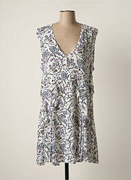 Robe courte coupe évasée sans manche blanc IRO femme