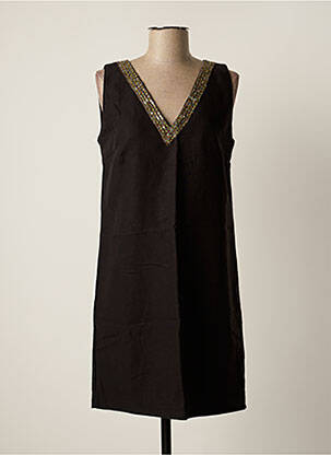 Robe courte sans manche sans manche noir MASON'S femme