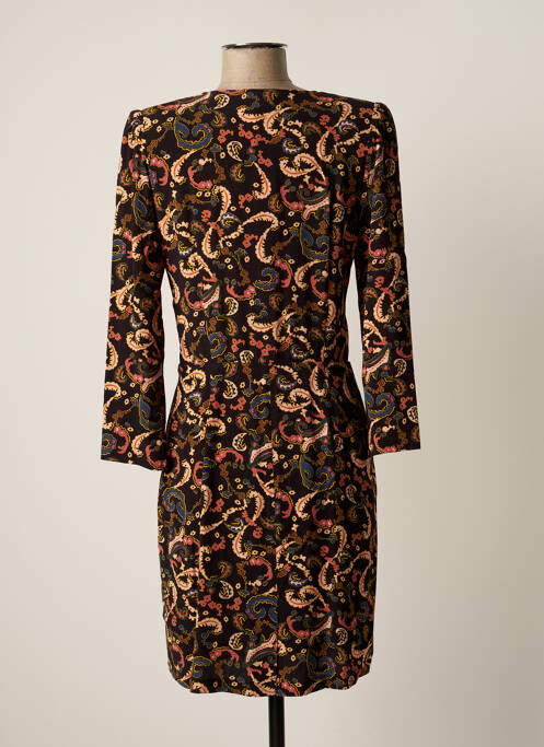 Robe mi-longue noir PABLO pour femme