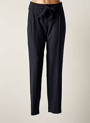 Pantalon droit stretch taille haute bleu HARTFORD femme