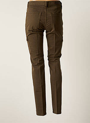 Pantalon cargo slim taille normale vert DENIM STUDIO femme
