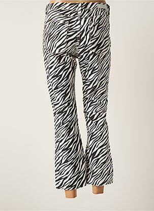 Pantalon 7/8 taille haute taille haute noir DENIM STUDIO femme