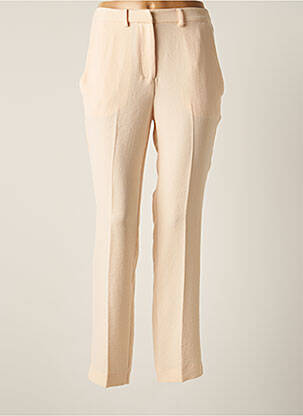 Pantalon droit tissage crêpe taille haute rose BA&SH femme