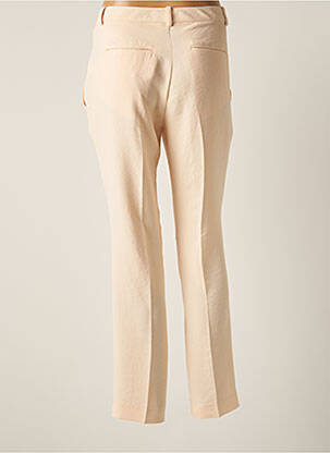 Pantalon droit tissage crêpe taille haute rose BA&SH femme