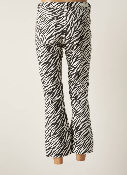 Pantalon 7/8 taille haute taille haute noir DENIM STUDIO femme