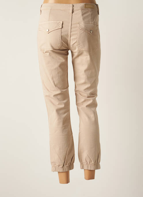 Pantalon 7/8 stretch taille normale beige DENIM STUDIO femme