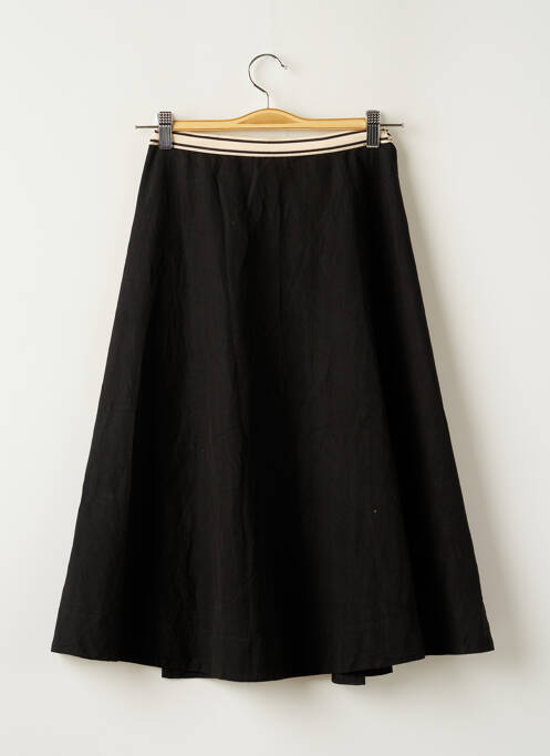 Jupe mi-longue noir BELLEROSE pour femme