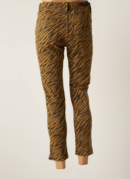 Pantalon 7/8 marron DENIM STUDIO pour femme
