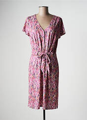 Robe mi-longue rose K-DESIGN pour femme seconde vue