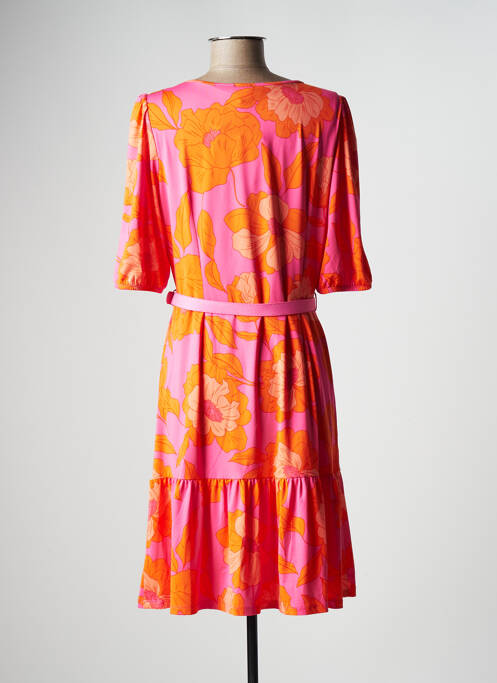 Robe mi-longue orange K-DESIGN pour femme