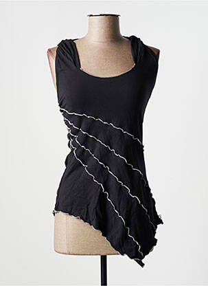 Top stretch sans manche gris DIPAWALI femme