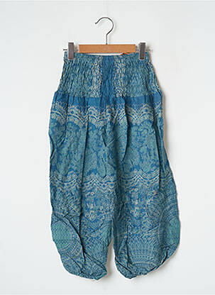 Pantalon droit bleu DIPAWALI pour fille