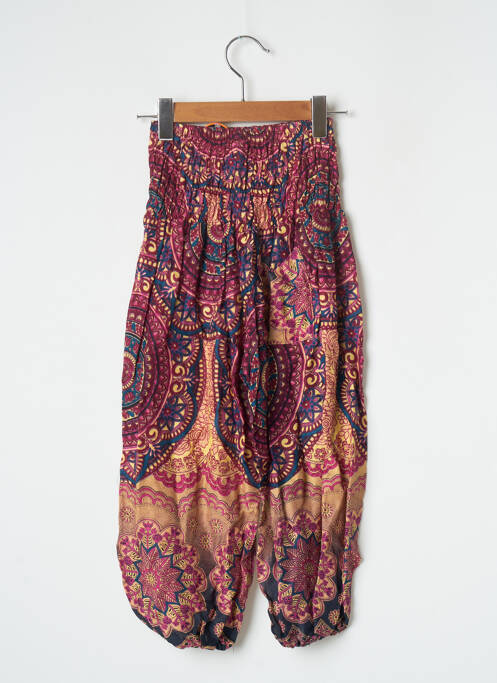 Pantalon droit violet DIPAWALI pour fille