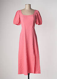 Robe longue manches courtes manches courtes rose TIFFOSI femme