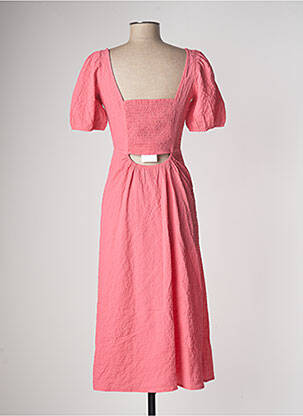 Robe longue manches courtes manches courtes rose TIFFOSI femme