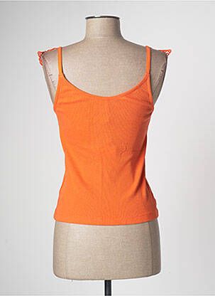 Top stretch sans manche orange TIFFOSI femme