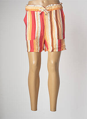 Bermuda taille élastique taille normale orange TIFFOSI femme