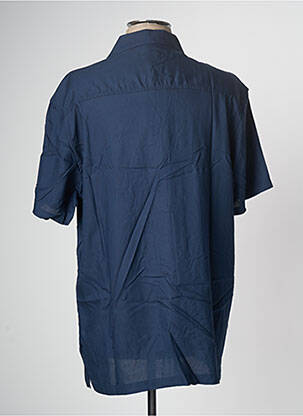Chemise manches courtes col tailleur bleu TIFFOSI homme