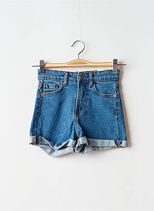 Short stretch taille ajustable bleu TIFFOSI fille