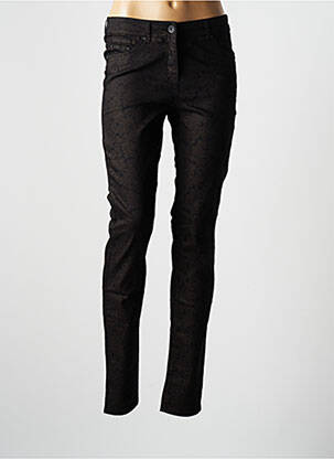 Pantalon slim stretch taille normale noir BRANDTEX femme