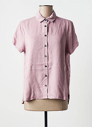 Chemisier manches courtes manches courtes violet INDI & COLD femme