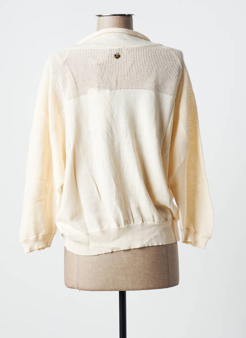 Gilet manches longues beige LE PETIT BAIGNEUR pour femme