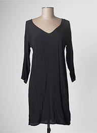 Robe mi-longue coupe fluide manches longues noir LOLA ESPELETA femme