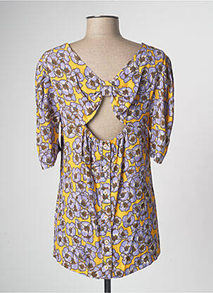 Blouse manches courtes manches courtes jaune LA PETITE FRANCAISE femme