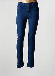 Pantalon slim stretch taille normale bleu DESGASTE femme