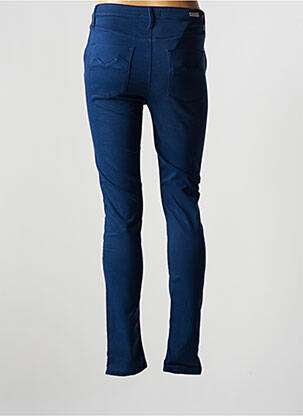 Pantalon slim stretch taille normale bleu DESGASTE femme