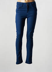 Pantalon slim bleu DESGASTE pour femme seconde vue