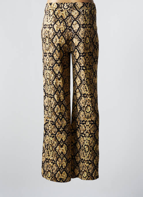 Pantalon large fermeture zippée sous rabat avec crochet taille normale beige LOLA ESPELETA femme