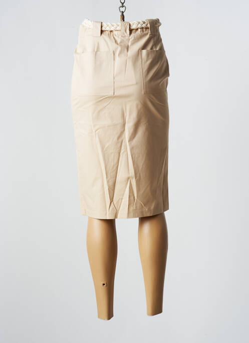 Jupe courte beige LA PETITE FRANCAISE pour femme