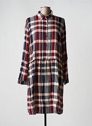 Robe mi-longue manches longues manches longues bleu ESPRIT femme