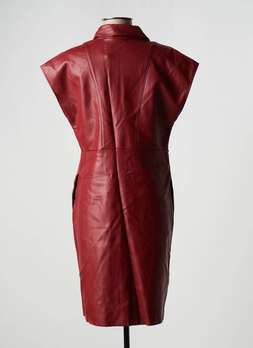 Robe mi-longue rouge VILA pour femme