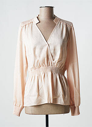 Blouse manches longues manches longues beige ESPRIT femme