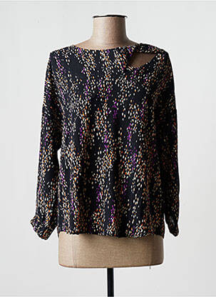 Blouse imprimé fantaisie manches 3/4 noir ESPRIT femme