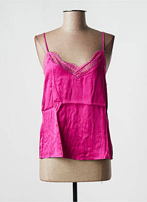 Top manches bretelles ajustables fines bretelles rose VILA femme