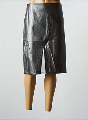 Jupe mi-longue taille à pinces gris ESPRIT femme