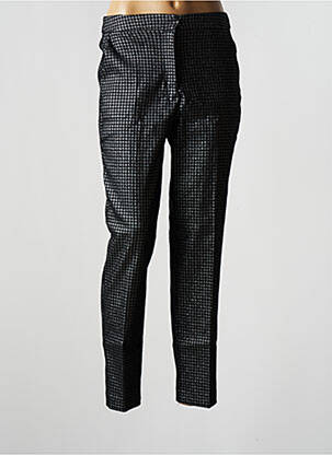 Pantalon chino fermeture zippée sous rabat avec crochet taille normale gris VILA femme