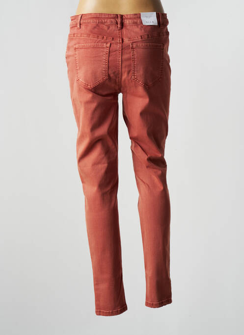 Pantalon slim orange VILA pour femme