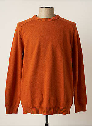 Pull orange SELECTED pour homme