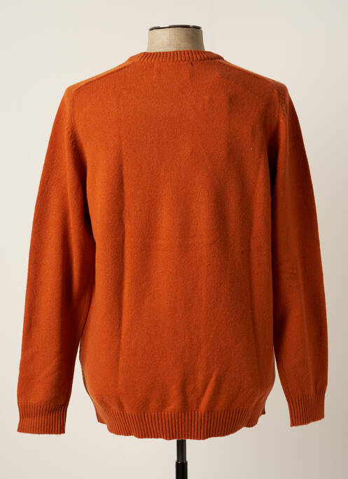 Pull col rond manches longues orange SELECTED homme