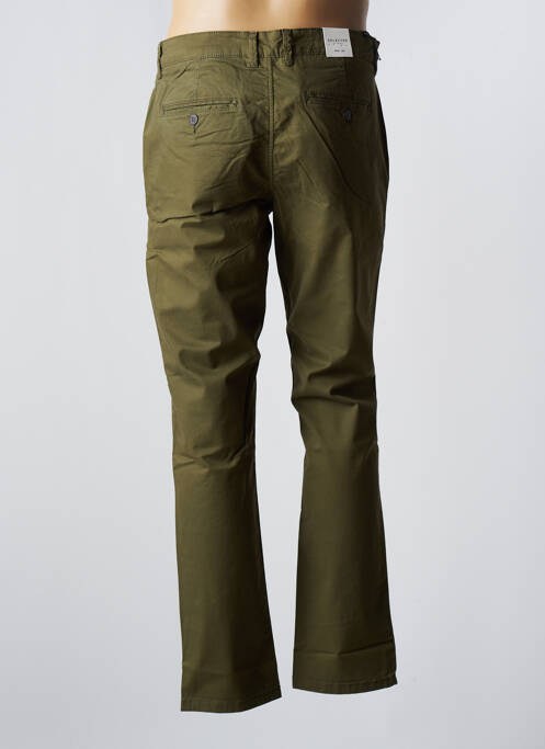 Pantalon chino vert SELECTED pour homme