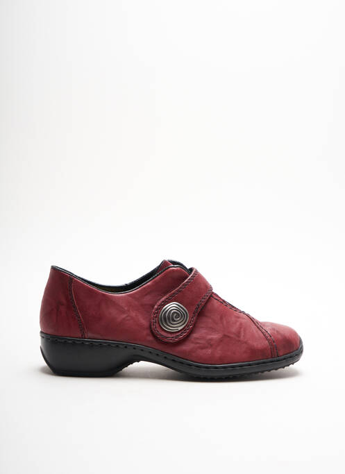 Chaussures de confort rouge RIEKER pour femme