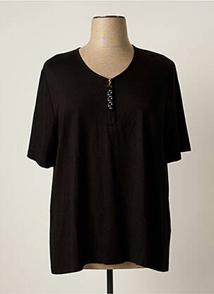 T-shirt noir FRANK WALDER pour femme
