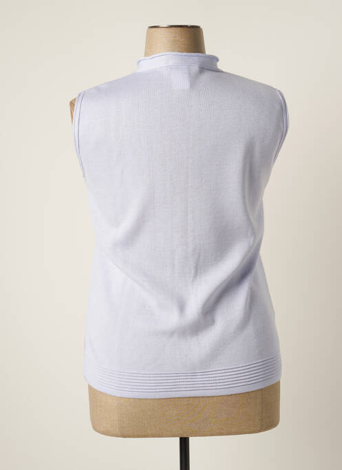 Gilet sans manche bleu ELEANE pour femme