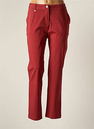 Pantalon chino rouge AGATHE & LOUISE pour femme